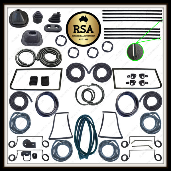 A Rubber Kit Suits Toyota FJ55 Landcruiser with Sharp Front Door, Barn Doors and with Front 1/4 Window