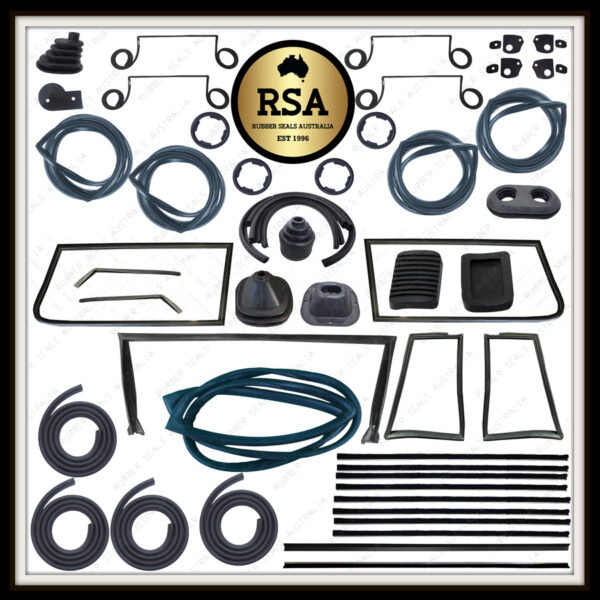 A Rubber Kit Suits Toyota FJ55 with Round Front Door, Lift up Tailgate and with Front Quarter Window