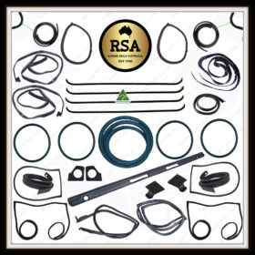 A Cab Rubber Kit Suits Toyota FJ40 FJ45 Shorty Landcruiser with no Quarter Window / Barn Doors / Pop Outside Windows 1976-1978