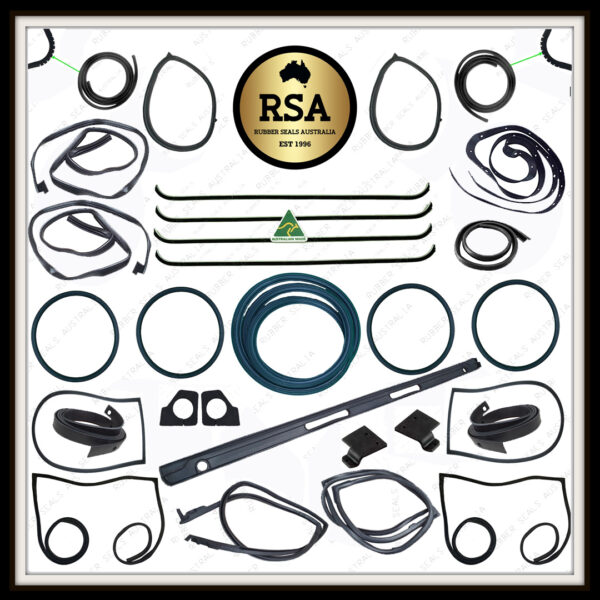 A Cab Rubber Kit Suits Toyota FJ40 FJ45 Shorty Landcruiser with no Quarter Window / Barn Doors / Pop Outside Windows 1976-1978