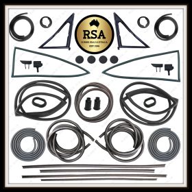 A Rubber Kit Suits Datsun 1200 Coupe - Chrome Type Screen Seals