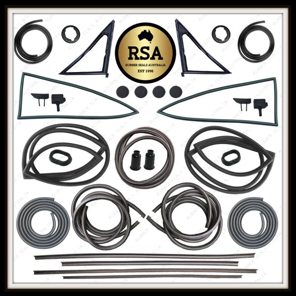 A Rubber Kit Suits Datsun 1200 Coupe - Chrome Type Screen Seals