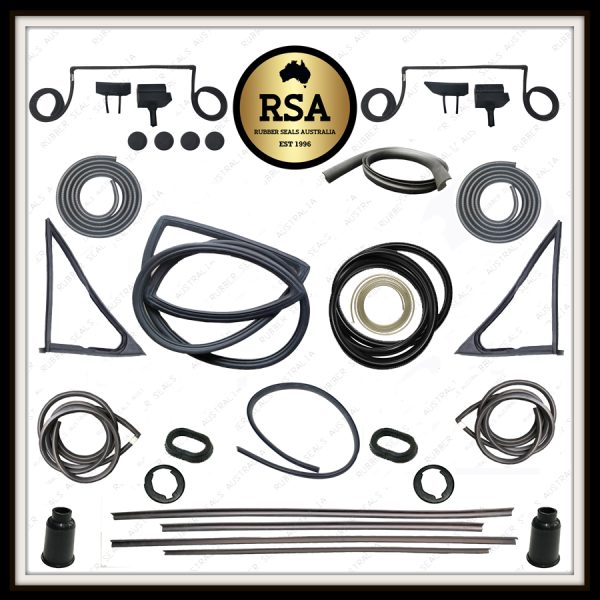 A Rubber Kit Suits Datsun 1200 Ute - Chrome Type Screen Seals