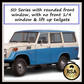 50 Series with Rounded Front Door Corner, with no Front 1/4 Window and Lift up Tailgate