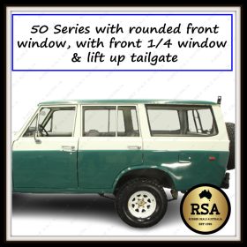 50 Series with Rounded Front Door Corner, with Front 1/4 Window and Lift up Tailgate