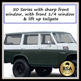 50 Series with Sharp Front Door Corner, with Front 1/4 Window and Lift up Tailgate