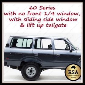 60 Series Wagon with no Front 1/4 Window, Sliding Side Window & Lift up Tailgate
