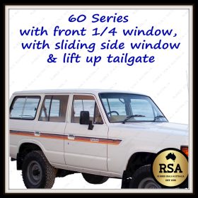 60 Series Wagon with Front 1/4 Window, Sliding Side Window & Lift up Tailgate