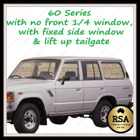 60 Series Wagon with no Front 1/4 Window, Fixed Side Window & Lift up