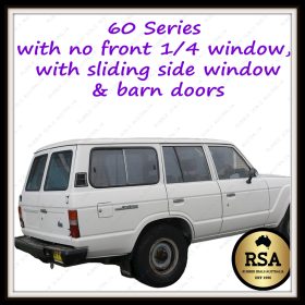60 Series Wagon with no Front 1/4 Window, Sliding Side Window & Barn Doors