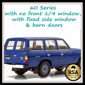 60 Series Wagon with no Front 1/4 Window, Fixed Side Window & Barn Doors