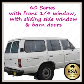 60 Series Wagon with Front 1/4 Window, Sliding Side Window & Barn Doors