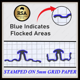 Dual Bailey - Short Wall Height - on 5mm Grid Paper - Sold per Metre