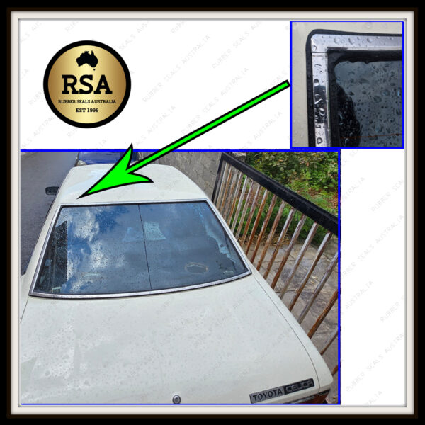 Screen Seal Rear suits Toyota RA40 Celica Notchback Coupe - Takes the Original Chrome