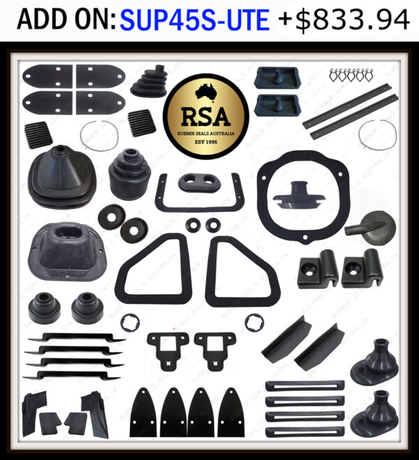 A Cab Rubber Seal Kit Suits Toyota FJ45 Ute with Quarter Window -  1980-84 - RUBBER OUTERS - Image 2