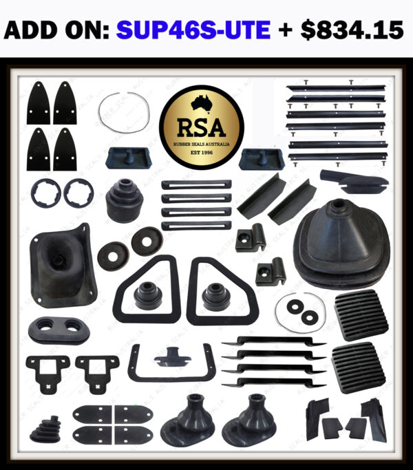 A Cab Rubber Seal Kit Suits Toyota FJ45 Ute with Quarter Window -  1980-84 - RUBBER OUTERS - Image 3