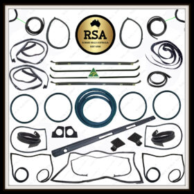 A Cab Rubber Kit Suits Toyota FJ40 FJ45 Shorty Landcruiser with no Quarter Window / Barn Doors / Pop Outside Windows 1979-1984