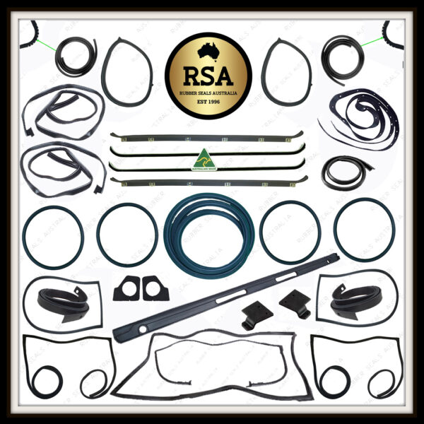 A Cab Rubber Kit Suits Toyota FJ40 FJ45 Shorty Landcruiser with no Quarter Window / Barn Doors / Pop Outside Windows 1979-1984