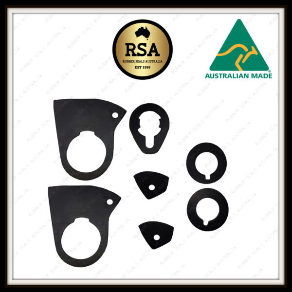 Door Handle + Boot + Wiper Pivot Gasket Set (7pcs) Suits Cortina Mk2 2 Door