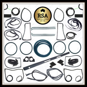 A Cab Rubber Kit Suits Toyota 40 Series Shorty Landcruiser with Quarter Window / Barn Doors / Pop Outside Windows 1976-1978