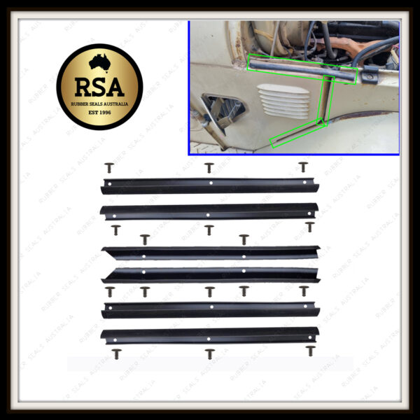 Apron Seal, Top and Side Set (6) suits Toyota 40 Series Landcruiser 1982-1984
