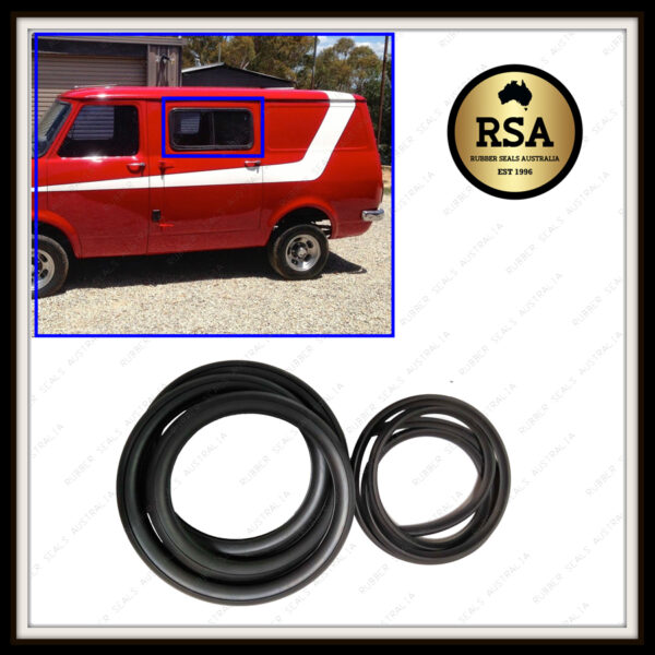 Hinged Cargo Door Sliding Window Frame to Door Seal (1) suits Bedford CF  - Window Size 2390mm
