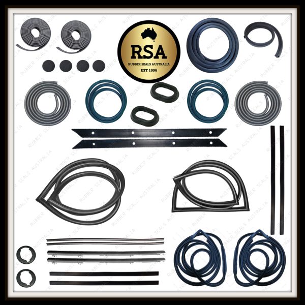 A Rubber Kit suits Datsun 1000 2 Door Sedan -All Black Screen Seal