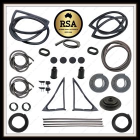 A Rubber Kit Suits Datsun 1200 2 Door Sedan – Chrome Type Screen Seals