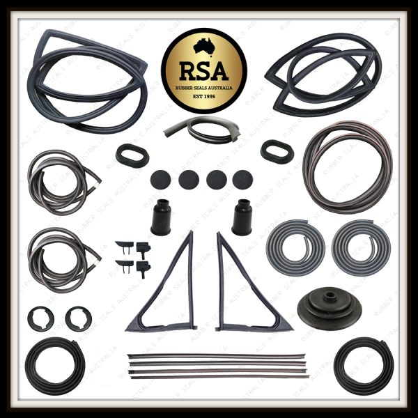 A Rubber Kit Suits Datsun 1200 2 Door Sedan – Chrome Type Screen Seals