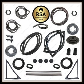A Rubber Kit Suits Datsun 1200 2 Door Sedan – All Black Type Screen Seals