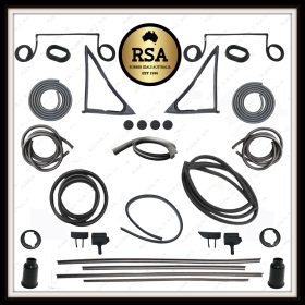 A Rubber Kit Suits Datsun 1200 Ute - All Black Type Windscreens