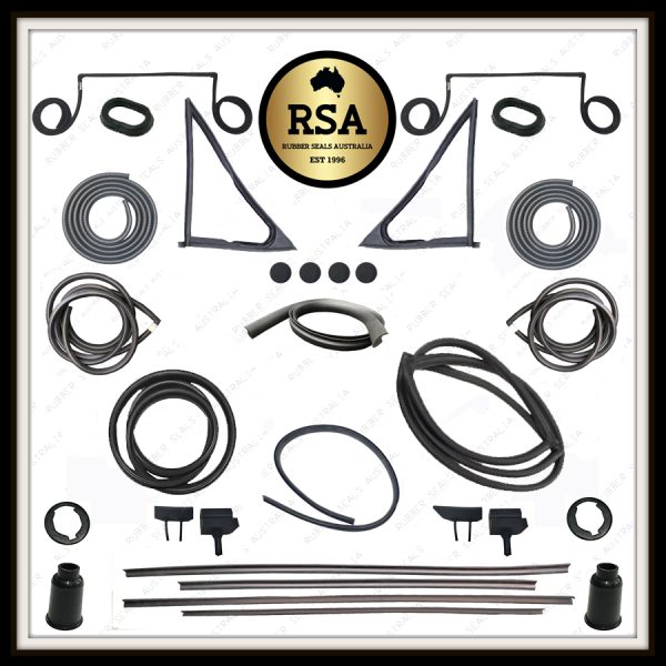 A Rubber Kit Suits Datsun 1200 Ute - All Black Type Windscreens