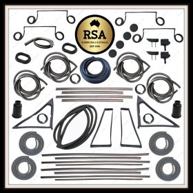 A Rubber Kit Suits Datsun 1200 Wagon - All Black Front Screen Seal