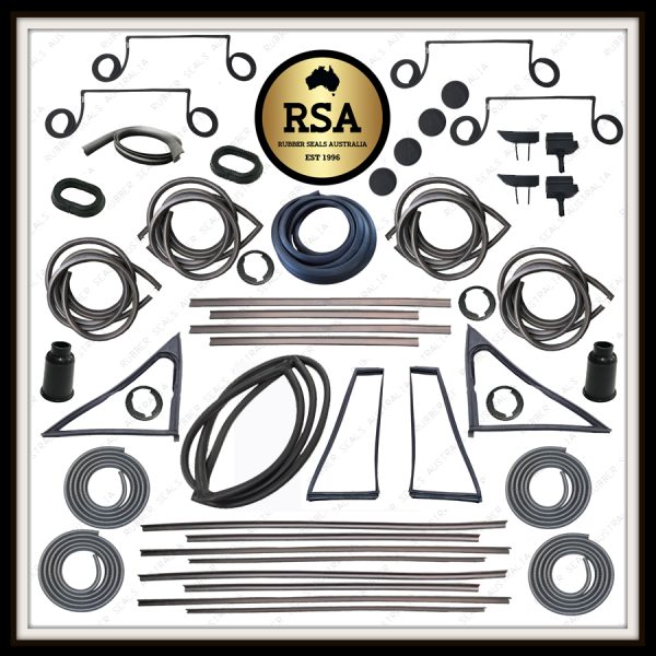 A Rubber Kit Suits Datsun 1200 Wagon - All Black Front Screen Seal