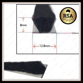 Brush Weather Stripping 8mm - Sold per Metre