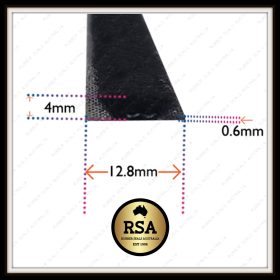 Brush Weather Stripping 4mm - Sold per Metre