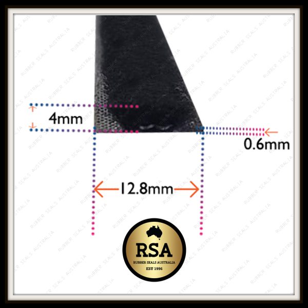 Brush Weather Stripping 4mm - Sold per Metre
