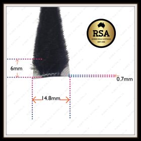 Brush Weather Stripping 6mm - Sold per Metre