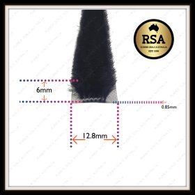 Brush Weather Stripping 6mm - Sold per Metre